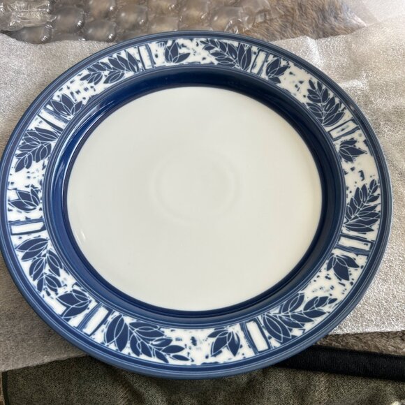 Dansk Ceylon 11" Blue White Dinner Plates Set Of 2 - Picture 10 of 12